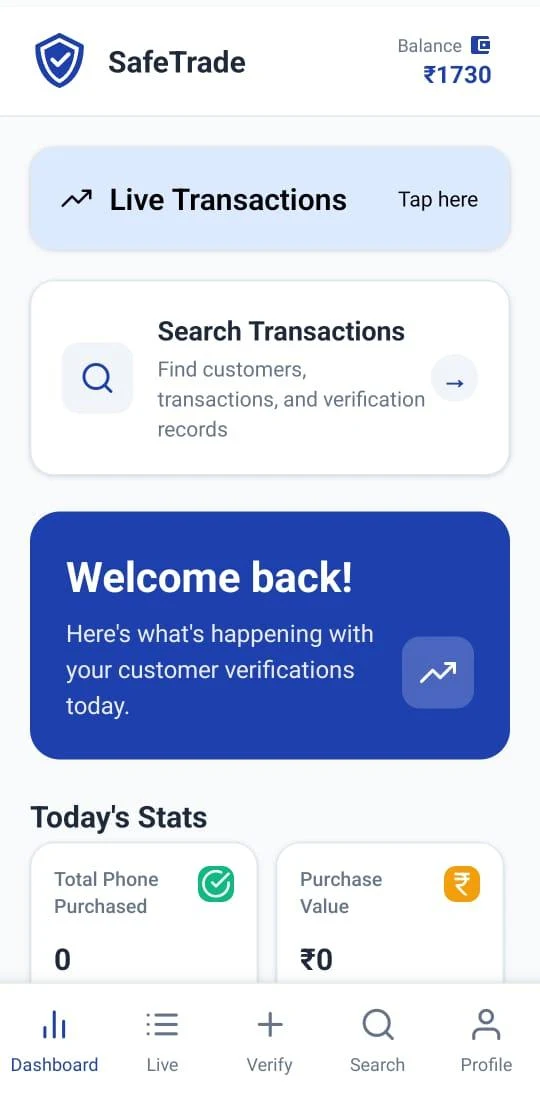 SafeTrade: Trade Phone Safely screenshot
